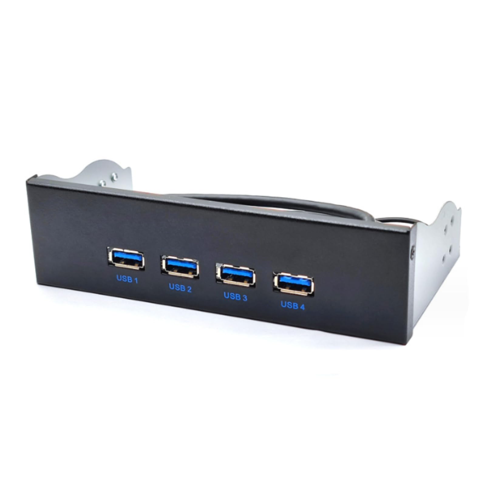 USB 3.2 Front Panel Hub, 4 Ports 10Gbps USB3.2 GEN2, USB3.2 Type E A KEY Input, VIL VL822 Q7 Main Control, for 5.25inch Internal Optical Drive, for 7/8/10/2003 OS X Linux Laptop