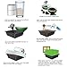 Handy Pantry Organic Cat Grass Kit - Includes 3 Trays, Soil Pucks, and 3 Packs Non GMO Wheatgrass Seed - A Healthy Treat For Cats, Dogs, Rabbits, More