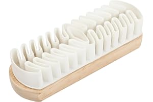 CESWEIAR Suede Shoe Brush, Suede Brush and Eraser, Suede Shoe Cleaner, Suede Cleaning Brush for Shoes, Bags, Jacket, Purse, Sofa with Wooden Handle, Stain Eraser (1Pcs)