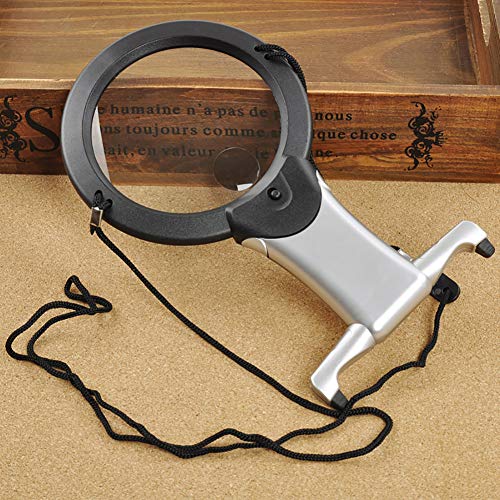 Microscopes & Endoscope,Maserfaliw Magnifier,Beileshi 2X 6X LED Light Magnifier Neck Hanging Reading Magnifying Glass Loupe