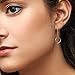 Mevecco Women Dainty Chain Stud Earrings 18K Gold Plated Star Moon Diamond CZ Cubic Zriconia Inlay Lucky Cute Link Drop Dangle Tiny Delicate Boho Beach Simple Handmade Hypoallergenic Jewelry Gift