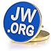 Jw.org Gold Color Necktie Clip and Lapel Pin Set