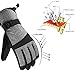 Andake Ski Gloves, Waterproof 3M Thinsulate TPU Membrane Women's Winter Gloves with Non-Slip PU Palms for Skiing, Snowboarding, Riding, Climbing and Skating