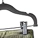 Home-it 12 PACK baby hangers with clips GRAY baby Clothes Hangers Velvet Hangers use for skirt hangers Clothes Hanger pants hangers Ultra Thin No Slip kids hangers