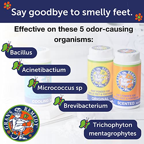 Gran's Remedy Natural Shoe Deodorizer and Foot Odor Eliminator Powder
