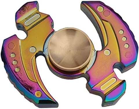 Metal Fidget Spinner Toy For Adults Teens And Children Relieve Stress Reduce Boredom Anxiety Nail Biting Leg Shaking Phone Play Blade (r-blade)