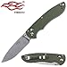Knife F740 Firebird Pocket Folding Hunting Knife G-10 Handle SS Blade (Green)