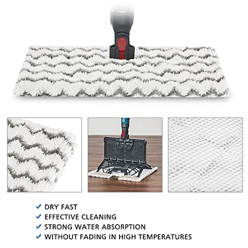 iSingo 4 Pack Steam Mop Pads Replacement for Shark LiftAway Pro