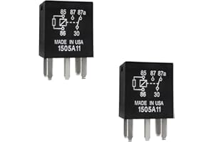 Sylvil 2 PCS Power Relay - 5 Pin Multi Purpose Auto Fuel Pump, G8V-RH-1C7T-R-DC12 Automotive, High Performance Electrical System Electromechanical Replacement