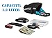Roswheel 13196 1.2L Capacity Bike Saddle Bag Bicycle Under Seat Pack Cycling Accessories Pouch, Blac