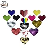 YPS 10 Pairs Multi Design Nipple Cover Satin Pasties Disposable Breast Petals