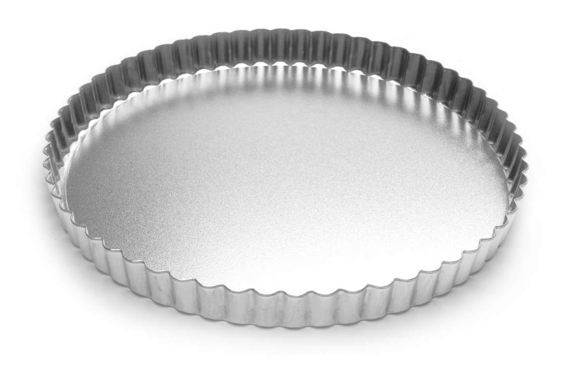 Photo 1 of Fox Run Round Tartlet/Quiche Pan with Removable Bottom, Tin-Plated Steel, 9.5-Inch