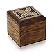 ShalinIndia Wooden Box for Jewelry Handmade - Wood Trinket Box - Perfect for Rings, Earrings, Toe Rings & Cuff Links