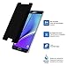 LITUO Galaxy Note 5 Privacy Anti-Spy Tempered Glass Full Screen Protector Ballistics 0.3mm 9H Hardness Anti Shatter Anti Scratch Fingerprint, Bubble Free Black as Mirror for Samsung Galaxy Note 5