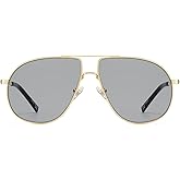 OUWEN Retro Oversized Aviator Sunglasses for Men, Vintage Designer 70s Shades UV Protection Sun Glasses OW2230