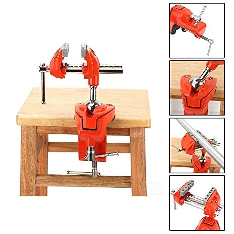 jacksking clamp vise, mini 360°rotating clamp vise