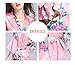 VERNASSA Women's Short Kimono Robes Peacock Blossoms Silk Nightwear Bathrobes