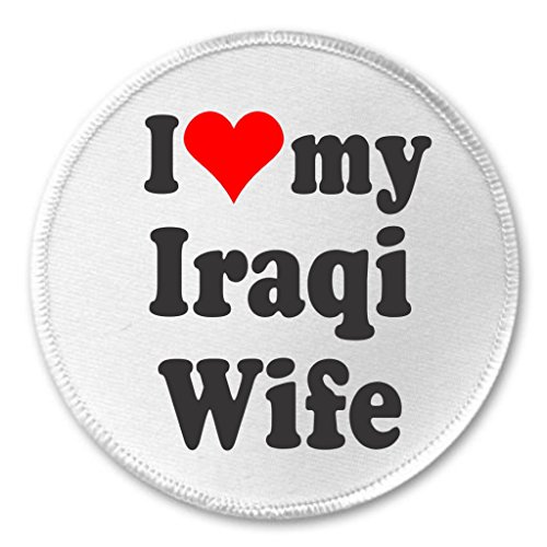 A&T Designs I love my Iraqi Wife 3" Sew On Patch Wedding Marriage Bride Iraq
