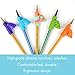 Training Grips, Firesara Original Handwriting Correction Finger Exclusive Wings Design Assorted Grip Trainer for Righties Kids or Children or Preschoolers or Adults (5PCS)