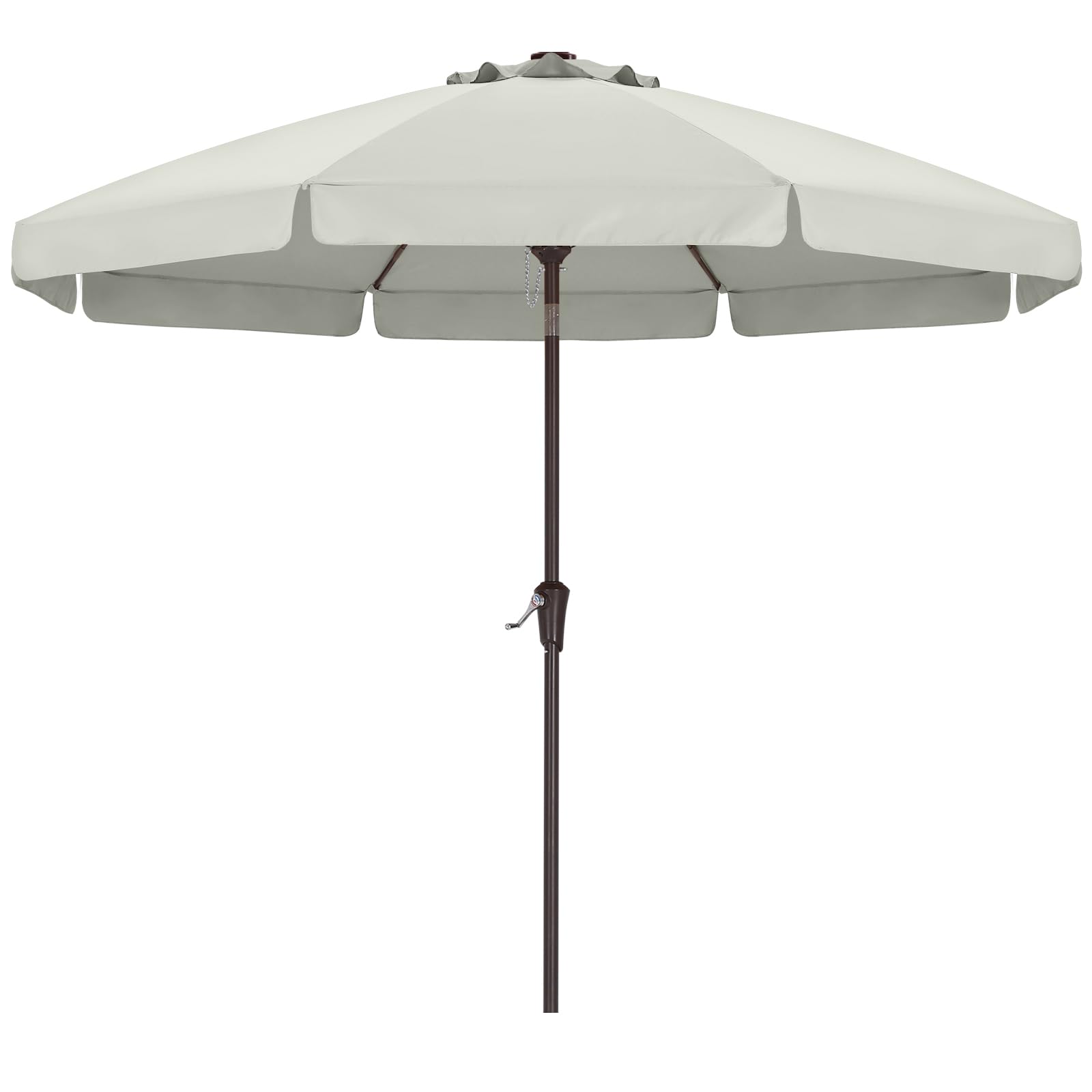 Photo 1 of ABCCANOPY Patio Umbrella 9ft, Outdoor Table Umbrella with Push Button Tilt and Crank, 8 Ribs Umbrella for Patio Pool Garden Deck (Light grenn)