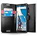 Spigen Wallet S Nexus 6 Case with Foldable Cover and Kickstand Feature for Google Nexus 6 2014 - Black
