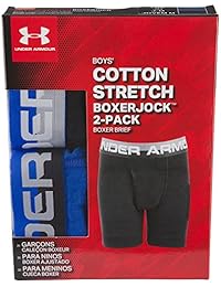 Pack de 2 boxers de algodón Under Armour para niños grandes