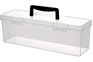 Portable Tool Organizers Box with Removable Compartments Screws Bolts Case for Home Repair and Outdoor Maintenance