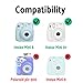 Katia Camera Case Bag Compatible for Fujifilm Instax Mini 9 / Mini 8 Instant Film Camera with Strap - Transparent