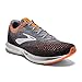 Brooks Mens Levitate 2 Running Shoe - Grey/Black/Orange - D - 13.0