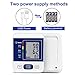 Blood Pressure Monitor Upper Arm with Large LCD Display,Automatic Digital Home Blood Pressure Monitor Measure Blood Pressure and Heart Rate Pulse,2 Sets of User Memories (Battery Included) (Blue)
