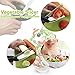 Szresm 2-in-1 Clever Cutter Food Chopper - Stainless Steel Kitchen Food Scissors Slicer Smart Cutter with Built-in Cutting Board for Vegetables Fruits Chopper
