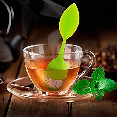 Bekith Tea Infuser - Set of 7 Silicone Handle Stainless Steel Strainer Drip Tray Included - Loose Tea Steeper - Best Tea… - Image 6