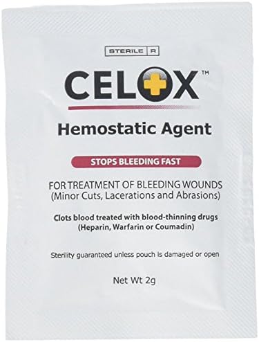 CELOX Granular Hemostat Blood-Clotting Crystals, 1 Count