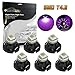 Partsam 6pcs Purple T4 T4.2 Neo Wedge LED Bulbs For Car Truck Auto HVAC AC Climate Heater Controls Radio Switch Replacement Light Bulb 12V 1-3528-SMD 10mm Base