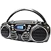 Sylvania Portable Bluetooth CD Radio BoomBox, Black