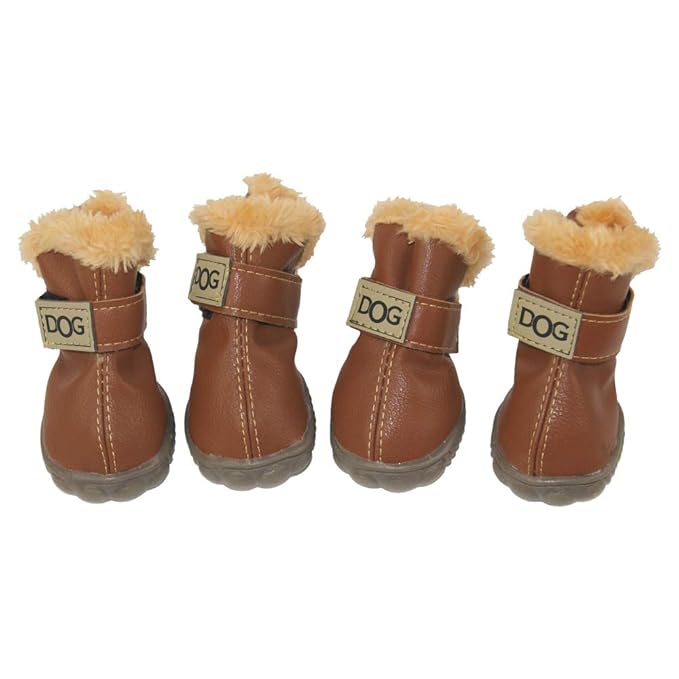 ZEKOO Dog Shoes Australia Boots Pet Antiskid Winter Warm Skidproof