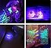 16.4FT 3528SMD 300LED UV Strip Light Blacklight Christmas Ultraviolet Light Kitchen Decor Light TV Backlight Waterproof Night Fishing Light DC12V