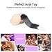 Utimi Anal Butt Plug Tail Stainless Steel Anal Stopper Smooth Anus Toy with Faux Fox Tail