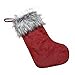 ITOMTE Swedish Elegant Christmas Stockings with Greeting Card-Home Decorations Gift/Treat Bags, Red