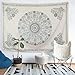 BLEUM CADE Tapestry Mandala Hippie Bohemian Tapestry Wall Hanging Medallion Floral Art Tapestry Wall Hanging Indian Dorm Decor for Room