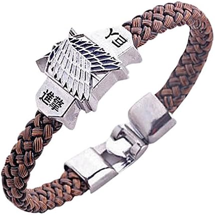 Special Jewelry, Unisex Attack On Titan Cosplay Thick Braided Rope Bangle Bracelet
