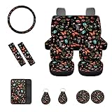 FUIBENG 12 Pcs Flower Dragonfly Butterfly Car Seat