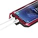 Galaxy S8 Case, Seacosmo Full Body Military Rugged Heavy Duty Aluminum Shockproof Dual Layer Bumper Case Cover for Samsung Galaxy S8, Red