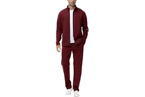 BGOWATU Men's Tracksuits 2 Piece Running Sports Sweatsuits For Men Full Zip Athletic Jackets and Pants Outfits