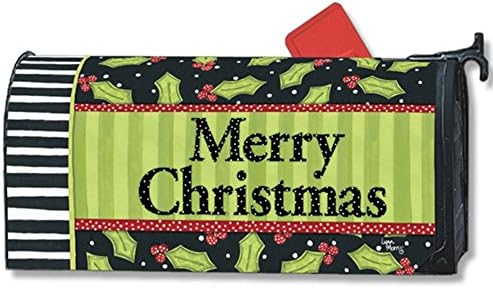 MailWraps Holly Leaves MailWrap Mailbox Cover 01438