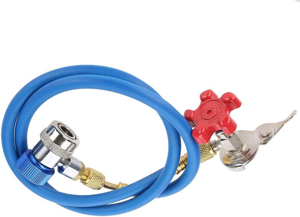 WeFoonLo R134A Car Air Conditioner Refrigerant Recharge Hose with Can Opener for R502 R12 R22 Refrigerant