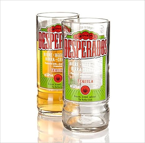 Who S Glassworks Verre Recycle Biere Desperados Bouteille Lunettes Amazon Fr High Tech