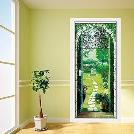 Walplus 200x86 Cm Wall Stickers Vista Dal Particato Door Mural