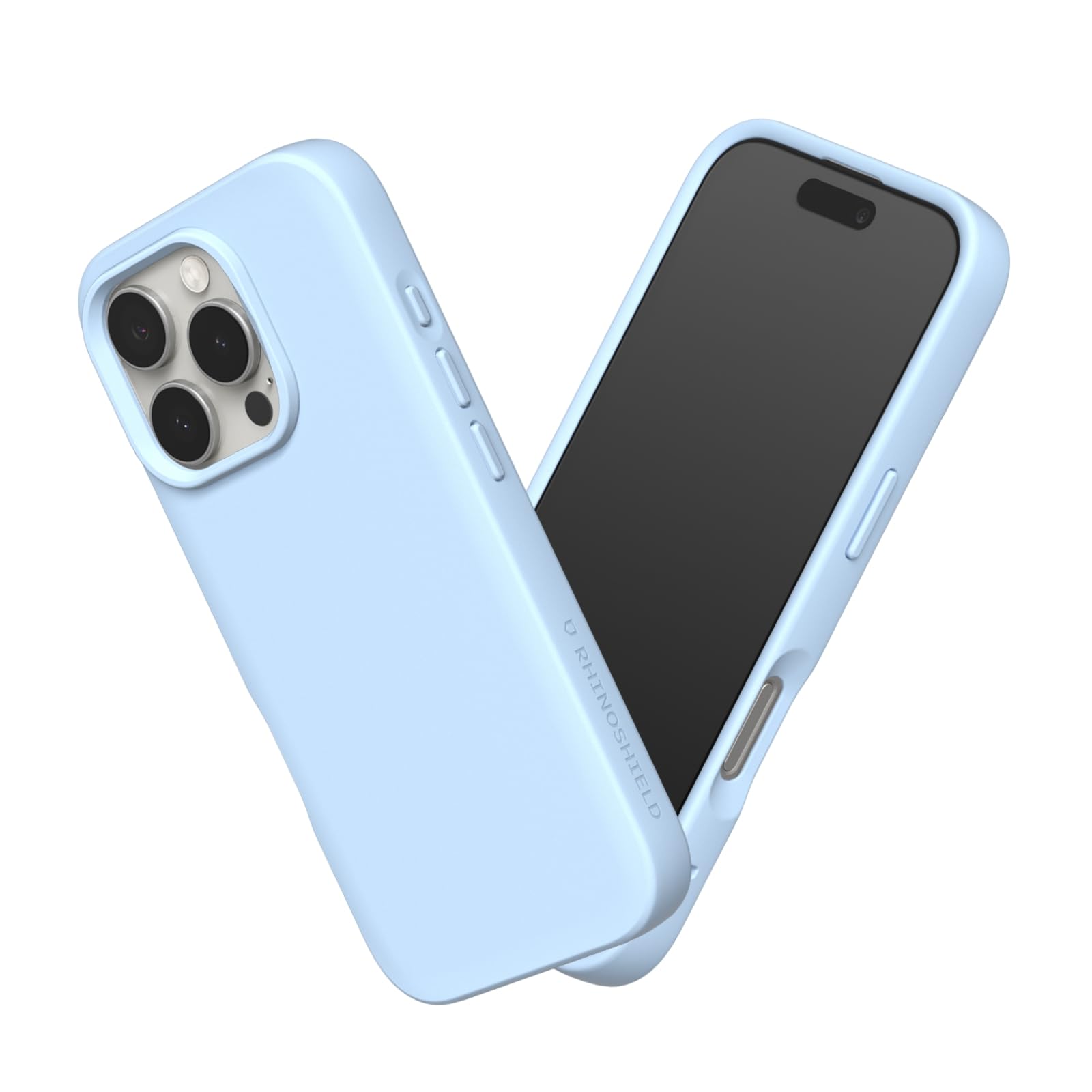 RHINOSHIELD SolidSuit Case Compatible with [iPhone 16 Pro] | Shock Absorbent Slim Design Protective Cover with Premium Matte Finish, Camera Control Cutout Design - Glacier Blue