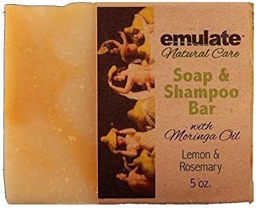 Moringa Soap &amp; Shampoo Lemon Rosemary emulate Natural Care 5 oz Bar Soap